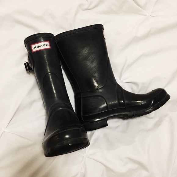 hunter shiny boots